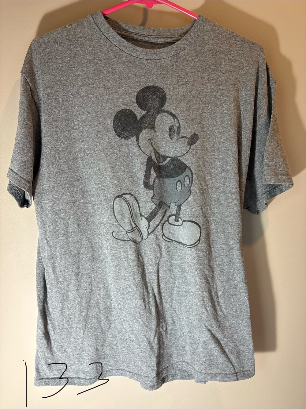 Disney Gray Men's Mickey Mouse Graphic Tee